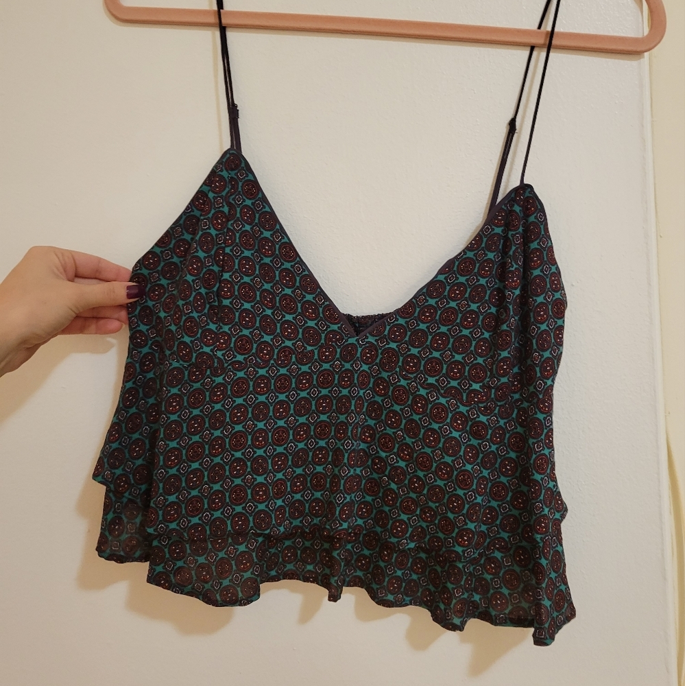 Multicolor crop top Urban Outfitters size Large